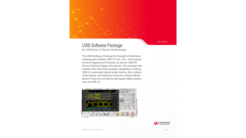 USB Software Package for InfiniiVision X-Series Oscilloscopes